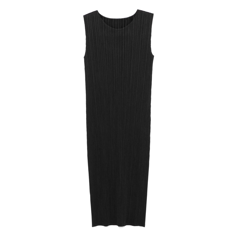 Issey Miyake Elegante Zwarte Jurk voor Vrouwen Black Dames