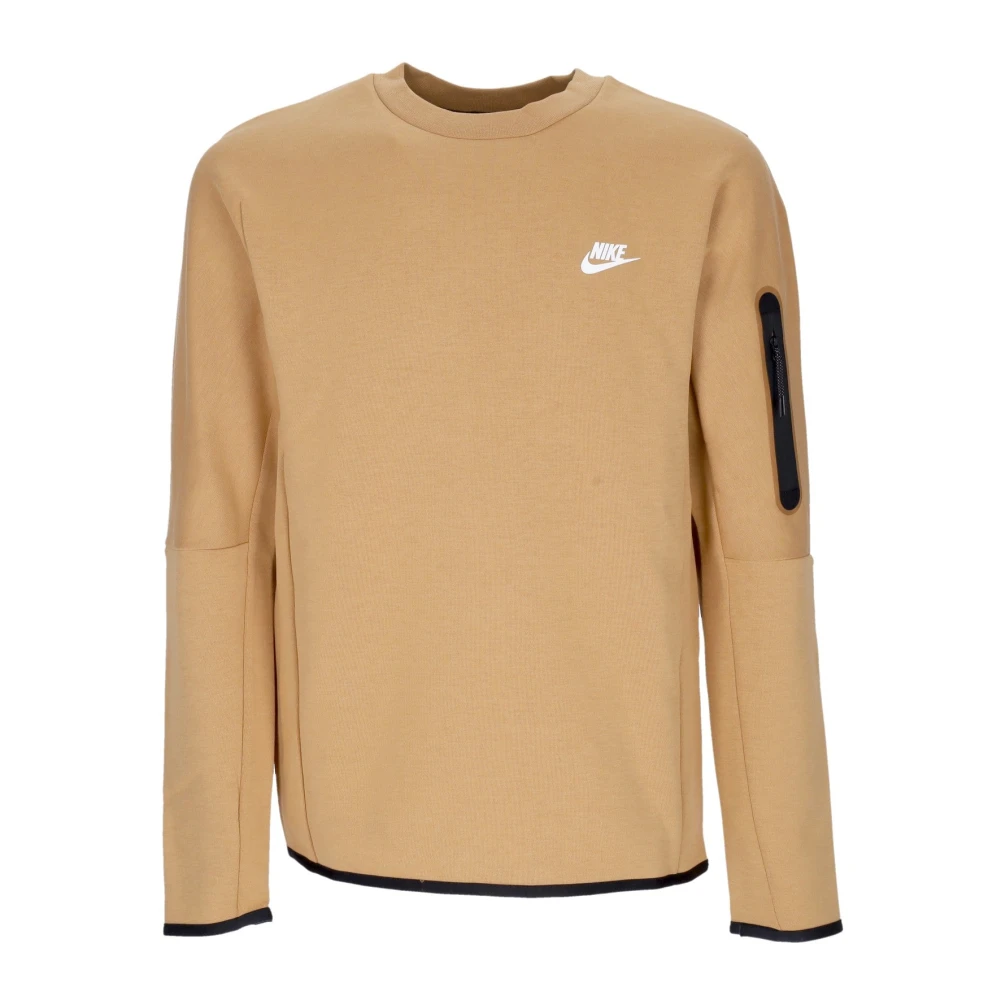 Nike Tech Fleece Crewneck Sweatshirt Elemental Gold Beige Heren