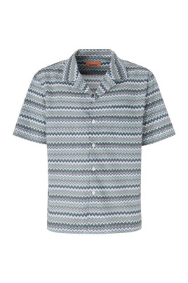 chemise-de-bowling-zig-zag-verte