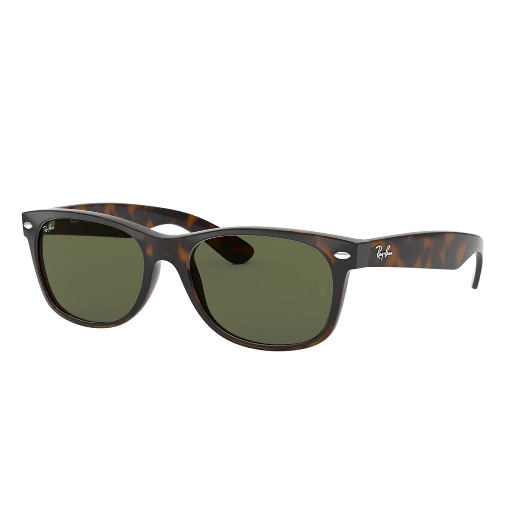 Ray-Ban New Wayfarer RB2132, Tortoise Sunglasses G-15 Green lenses, Mojo Glasses - Image 6