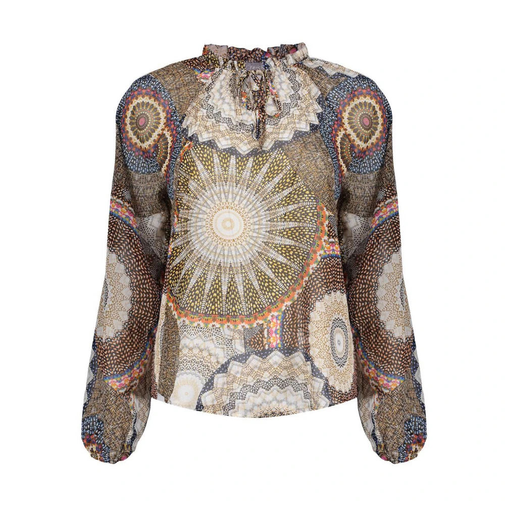Geisha Lange Mouw Blouse Multicolor Dames