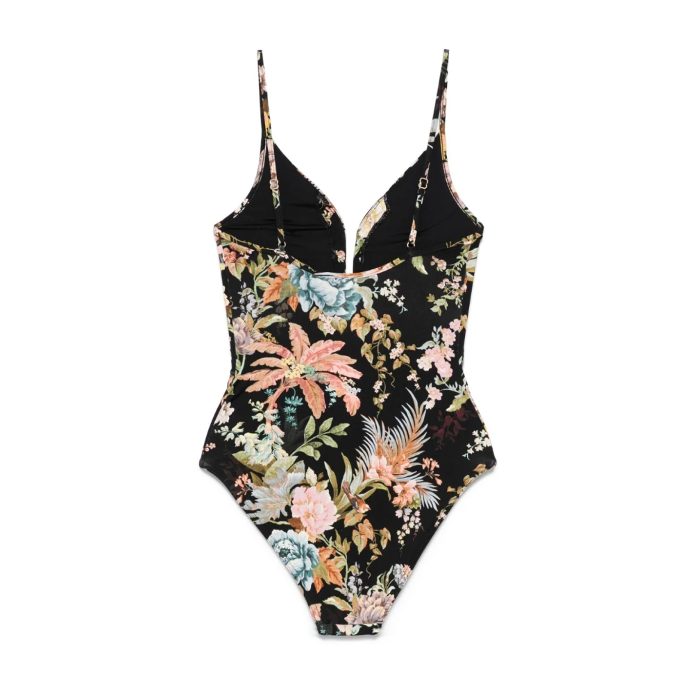 Zimmermann Zwarte V-hals badpak Multicolor Dames