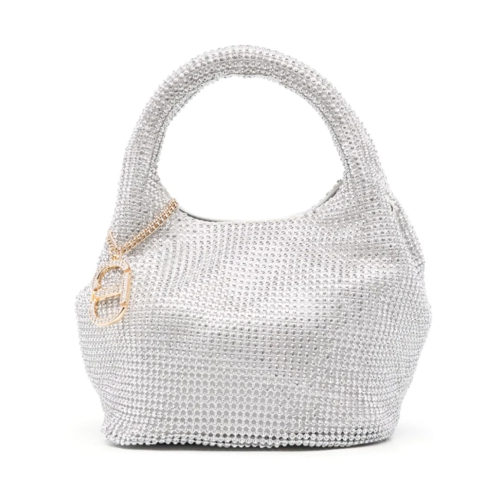 Twinset Grijze Handtas met Kristalversiering Gray Dames