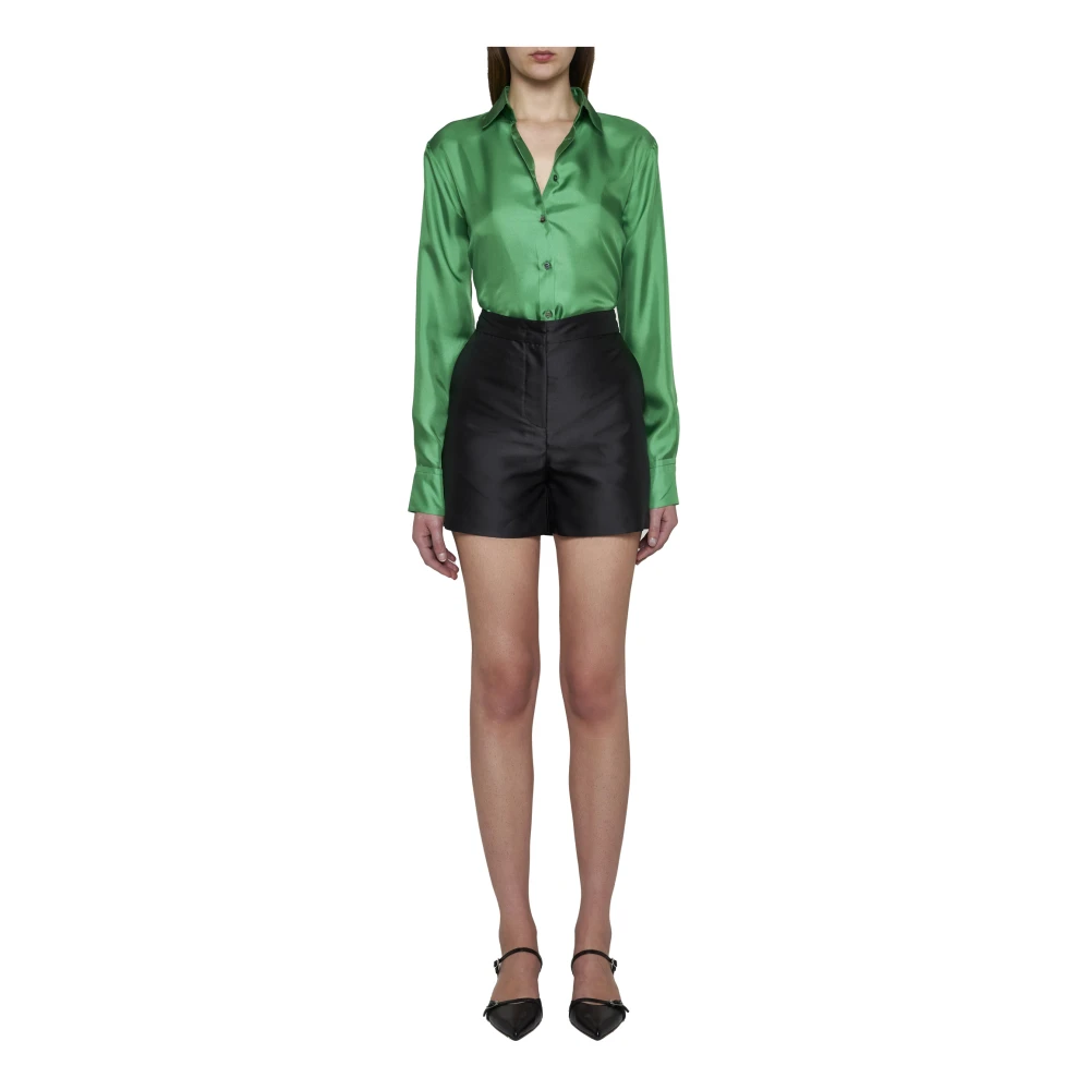 Blanca Vita Groene Basic Shirt Green Dames