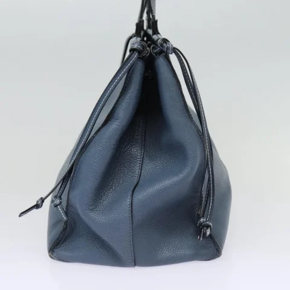 Loewe Pre-owned Leather totes Blue Dames