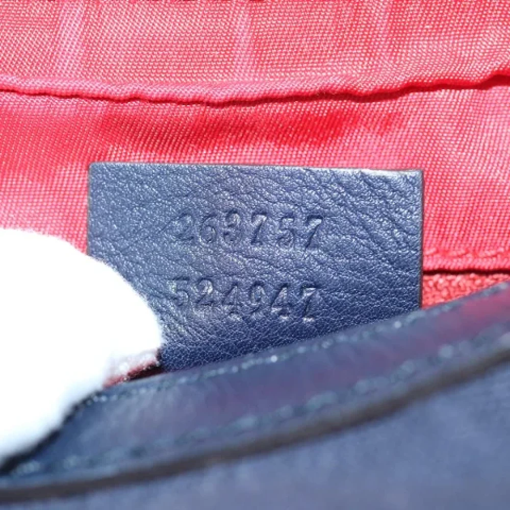 Gucci Vintage Pre-owned Canvas gucci-bags Blue Dames