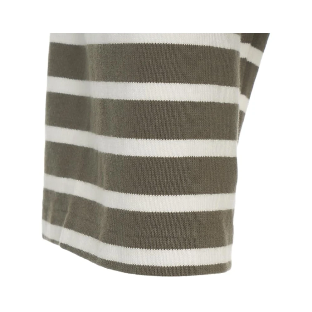 Polo Ralph Lauren Gestreepte Groene Gebreide Kleding Ss25 Green Dames