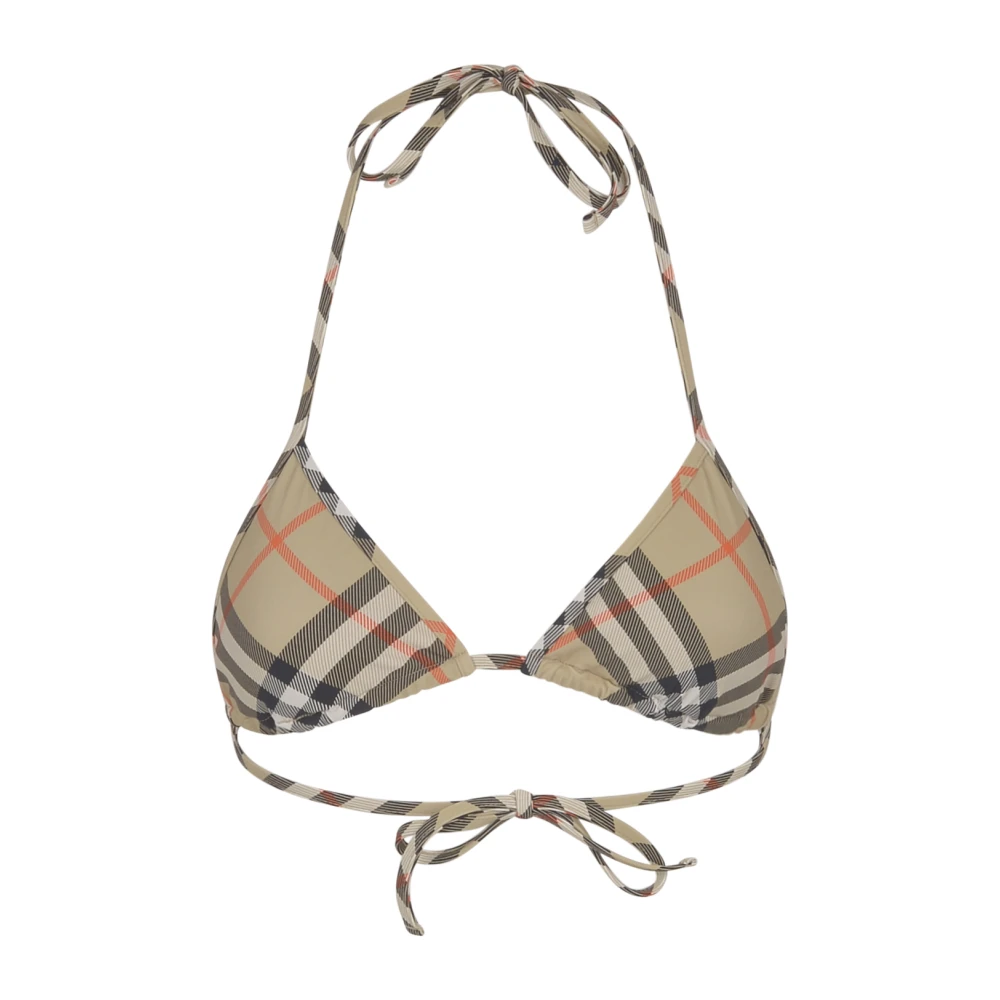 Burberry Ruitjesprint Triangel Bikini Top Multicolor Dames