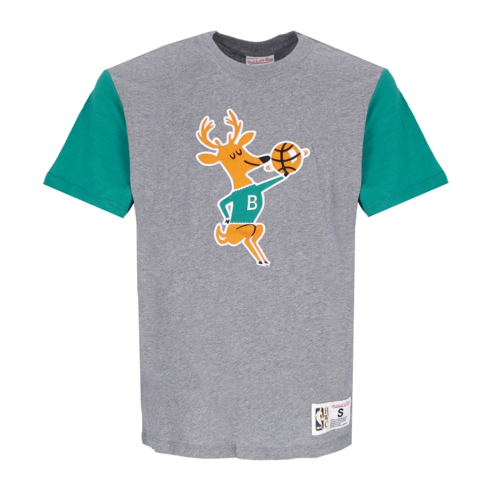 Mitchell & Ness NBA Kleurblokkerend Tee Hardwood Classics Gray Heren