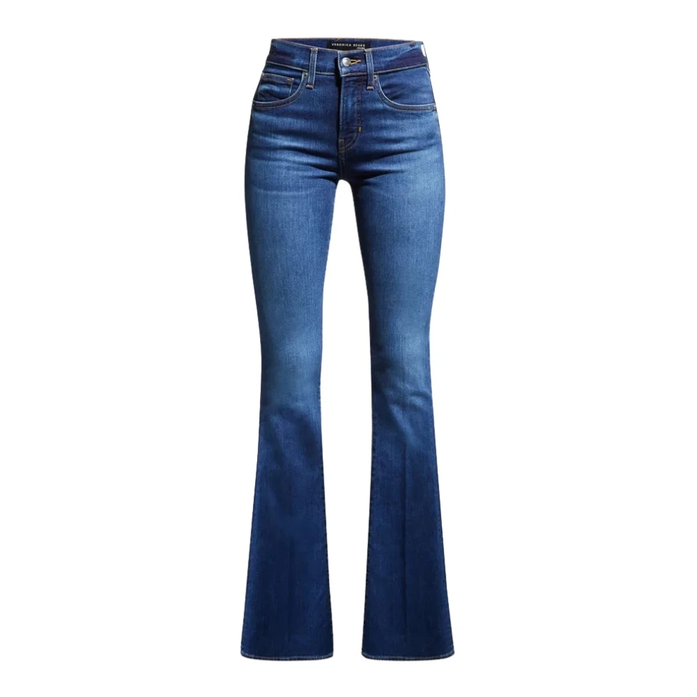 Veronica Beard Skinny Flare Jeans in Bright Blue Dames