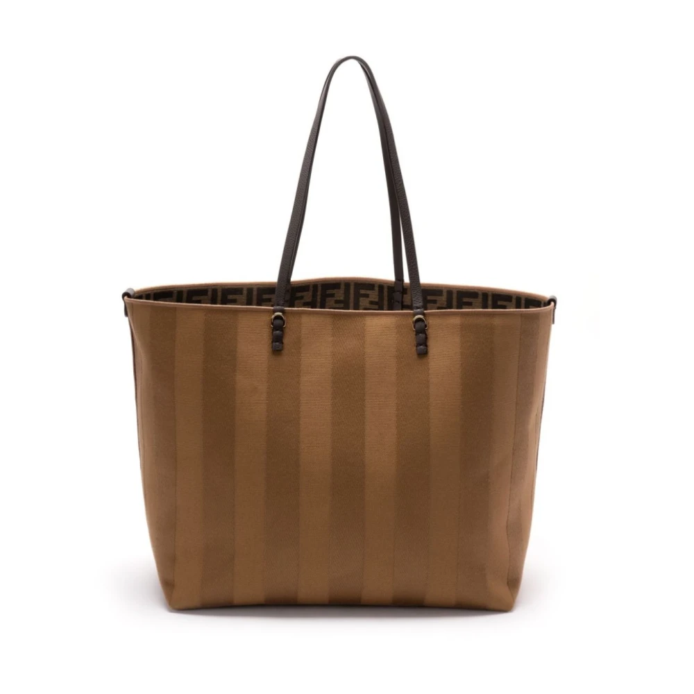 Fendi Grote Jacquard Cappuccino Pet Brown Dames