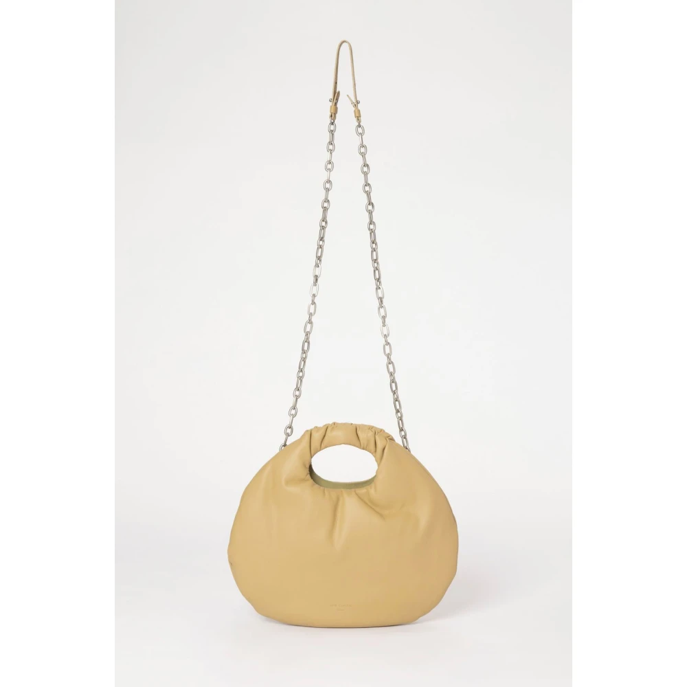 LOW Classic Unieke Egg Bag met Afneembare Ketting Beige Dames