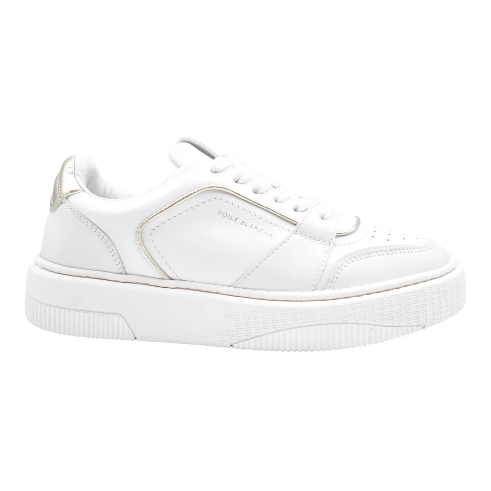 Voile Blanche Stijlvolle leren sneakers met rubberen zool Dames Schoenen Wit