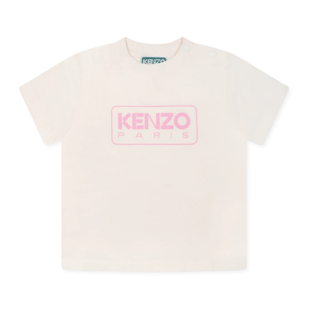 Kenzo Kortärmad Elfenbens T-shirt Beige, Unisex