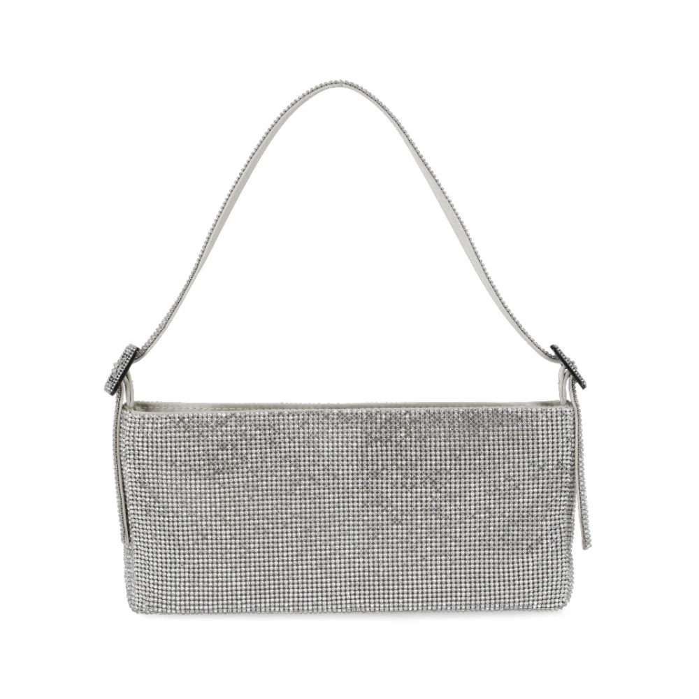 Benedetta Bruzziches Zilveren Handtas met Kristal Detail voor Vrouwen Gray Dames