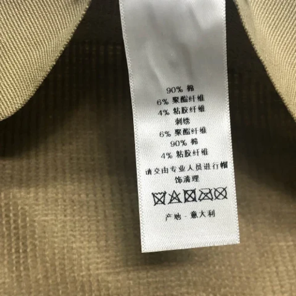 Dior Vintage Pre-owned Cotton hats Beige Dames