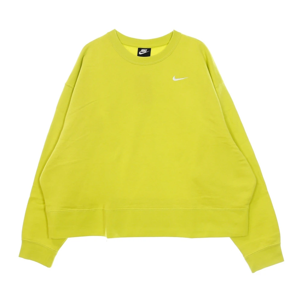 Nike Sports Crew Trend Plus Sweater Yellow Dames