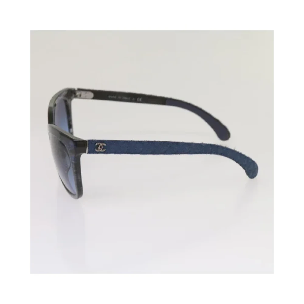 Chanel Vintage Pre-owned Plastic sunglasses Blue Dames