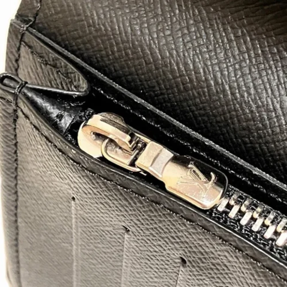 Louis Vuitton Vintage Pre-owned Leather wallets Black Heren