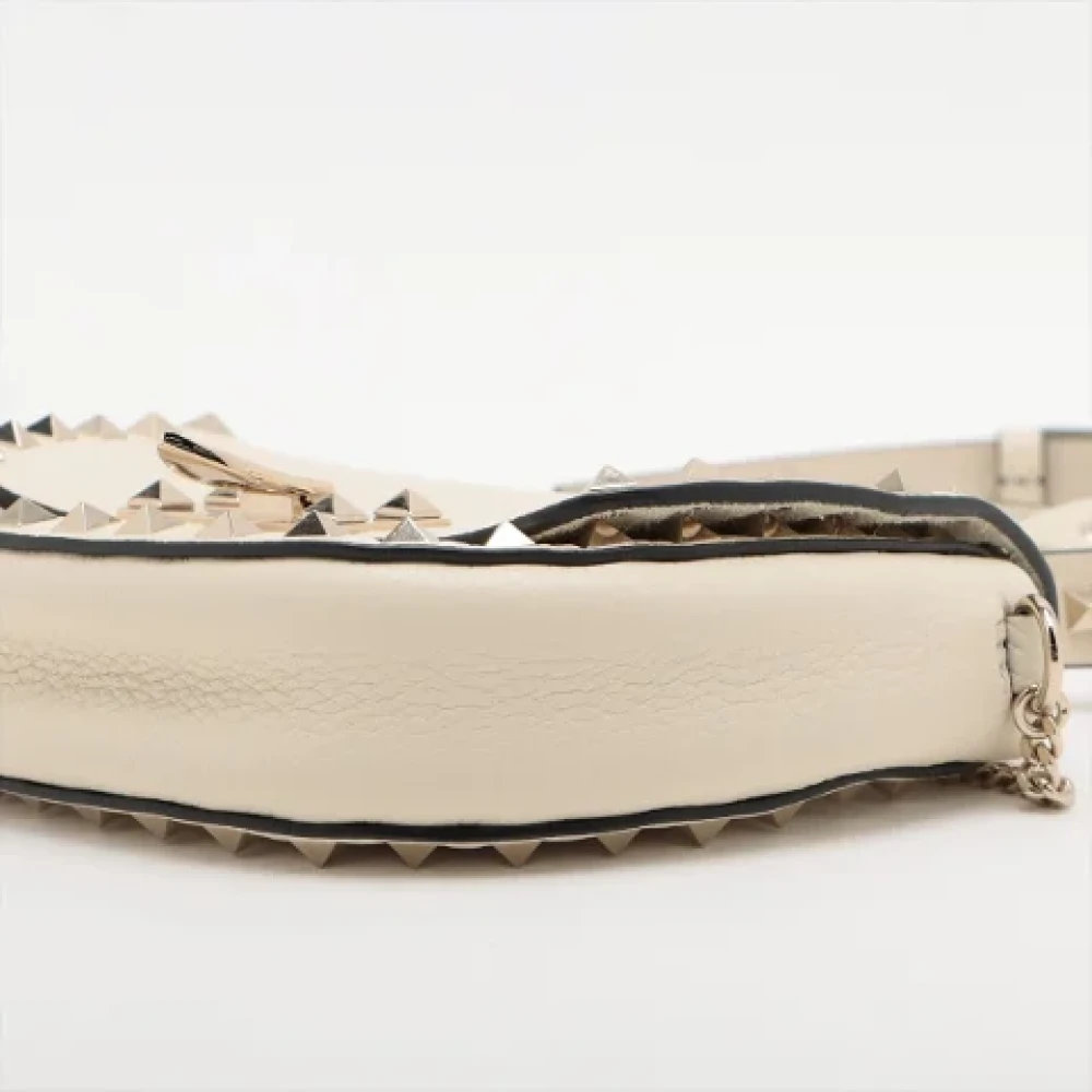 Valentino Vintage Pre-owned Leather handbags Beige Dames