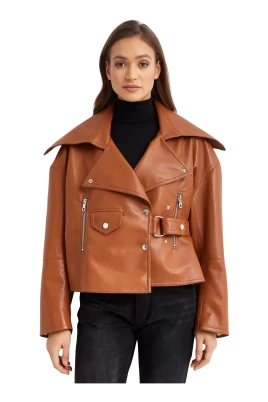 Ado Regenerated Leather Jacket