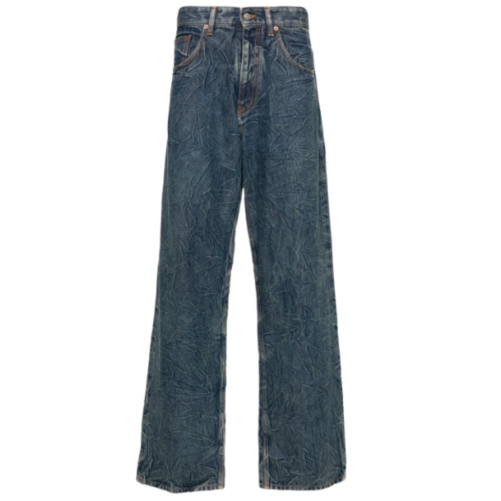 MM6 Maison Margiela Blauwe Denim 5-Pocket Broek Blue Heren