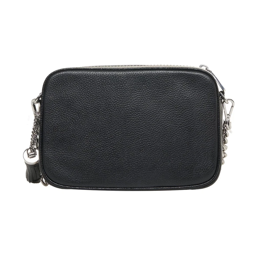 Michael Kors Zwarte leren schoudertas Ginny Black Dames