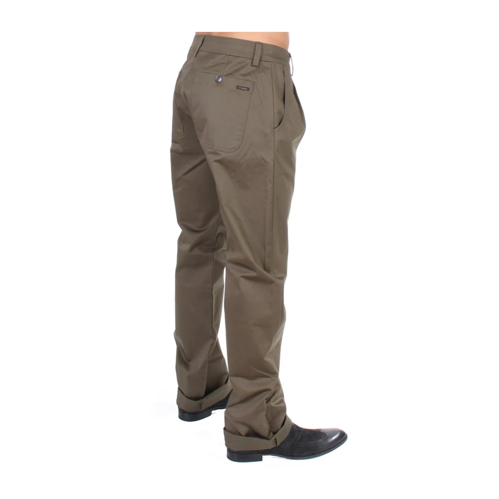 Gianfranco Ferré Elegante Groene Comfort Stretch Broek Green Heren