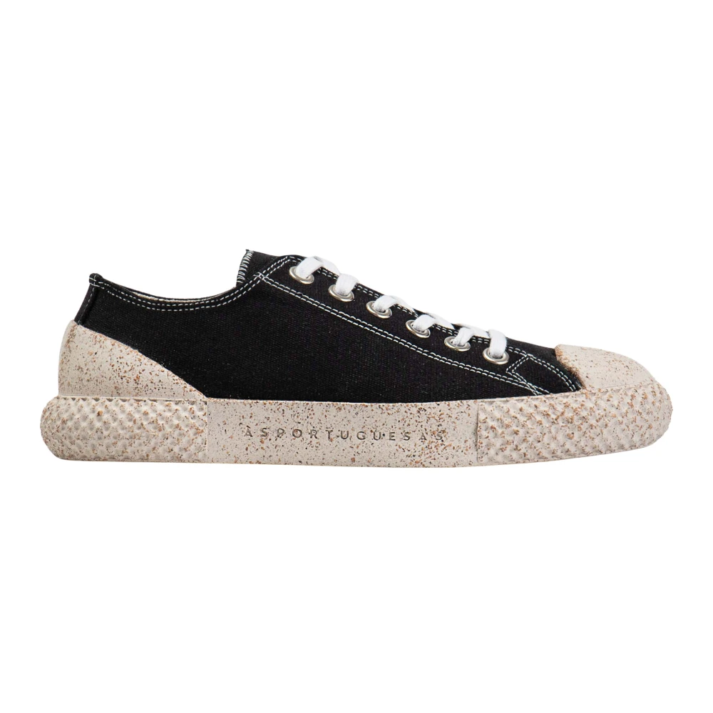 Asportuguesas Zwarte Textiel Sneakers Dames Schoenen