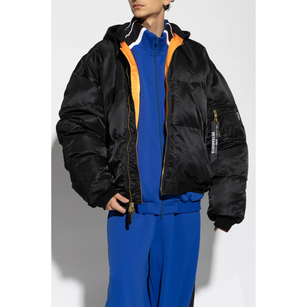 Vetements Omkeerbare jas type bomber Black Heren