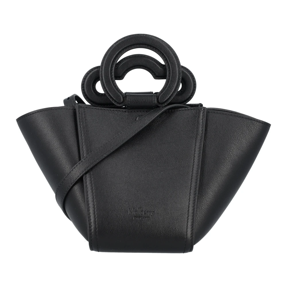 Mulberry Silky Calf Top Handle Mini Tas Black Dames