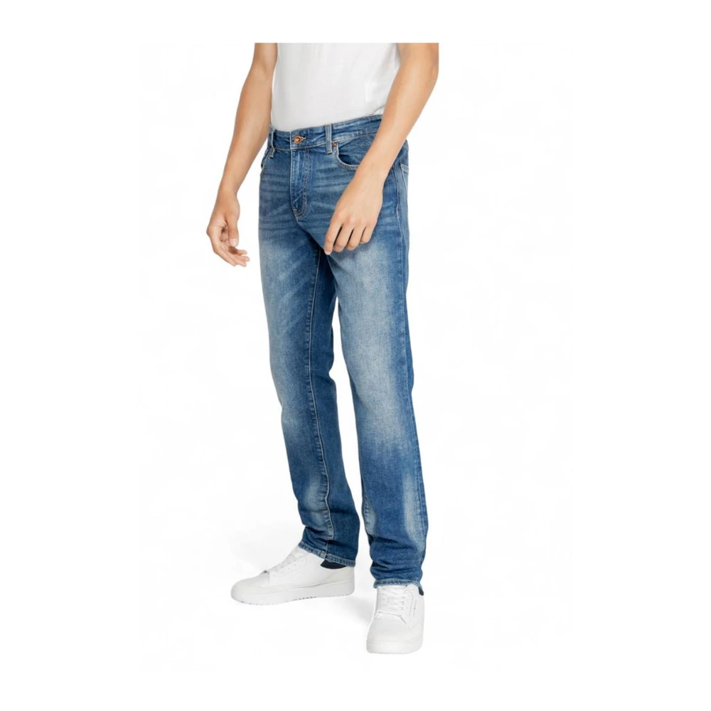 GAS Blauwe Katoen Elastaan Blend Jeans Collectie Blue Heren