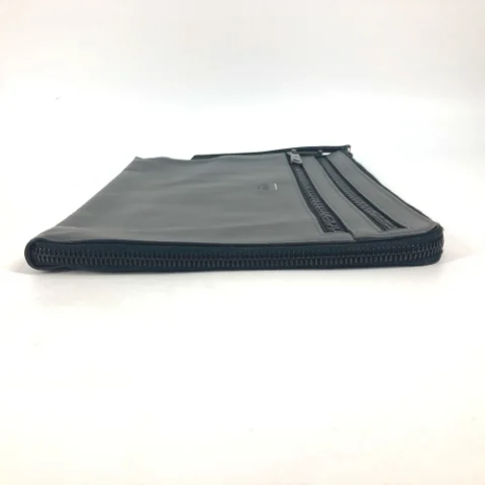 Fendi Vintage Pre-owned Leather fendi-bags Gray Heren