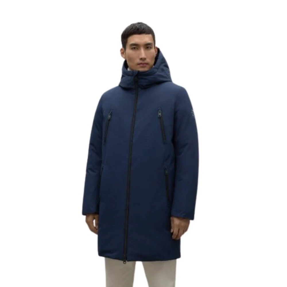 Ecoalf Livorno Upcycled Ocean Coat Blue Heren