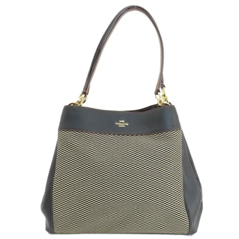 Coach Pre-owned Canvas shoulder-bags Black Dames