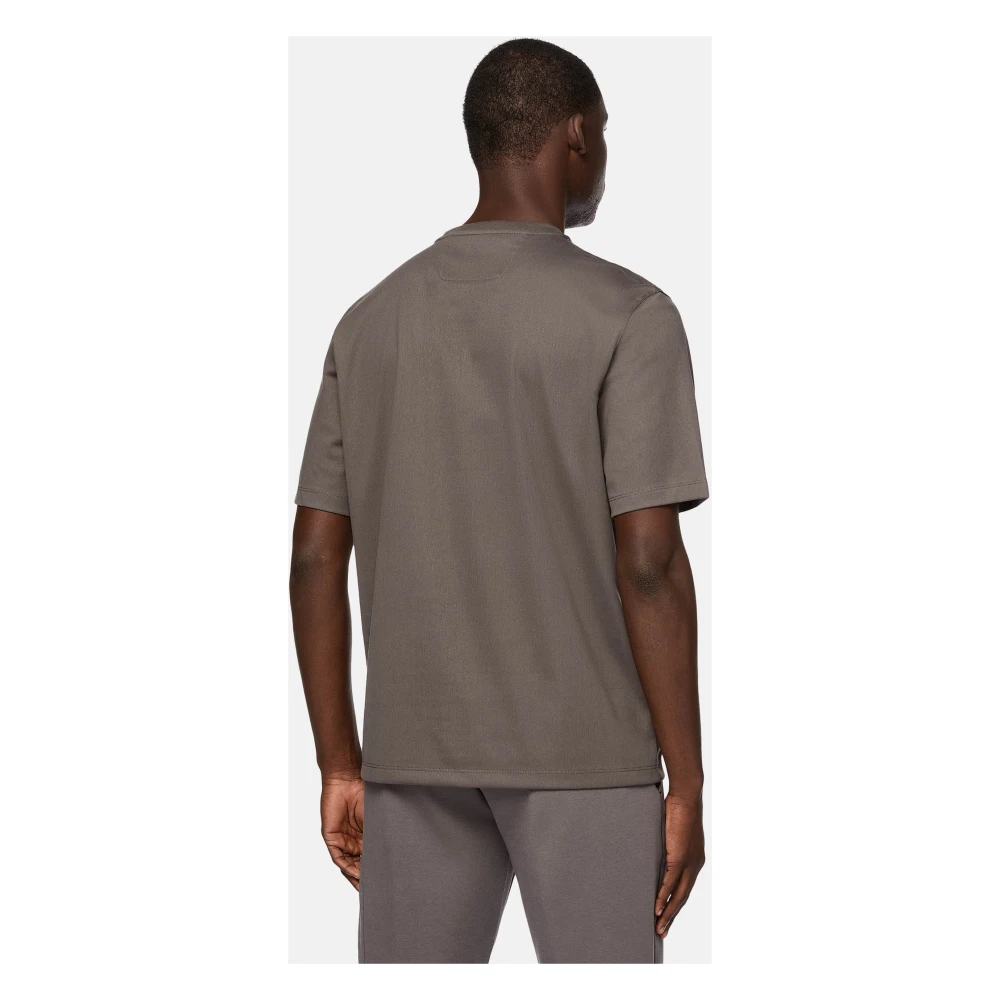Boggi Milano High-Performance Jersey T-Shirt Gray Heren