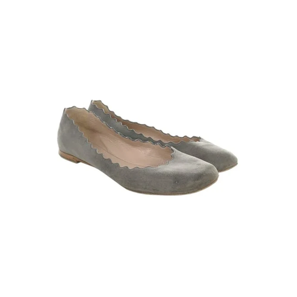 Chloé Pre-owned Pre-owned Platta skor Brown, Dam