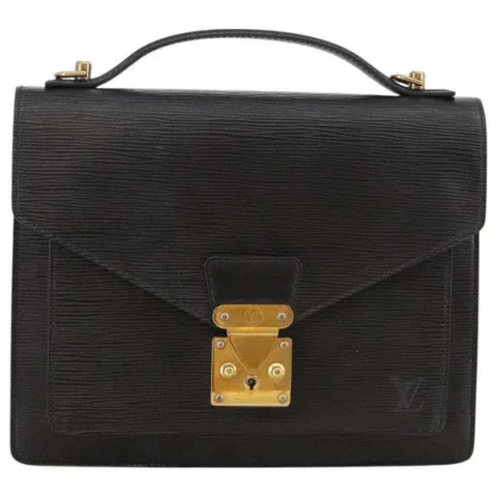 Louis Vuitton Vintage Pre-owned Leather handbags Black Dames