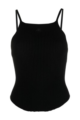 ribbed-knit-logo-top
