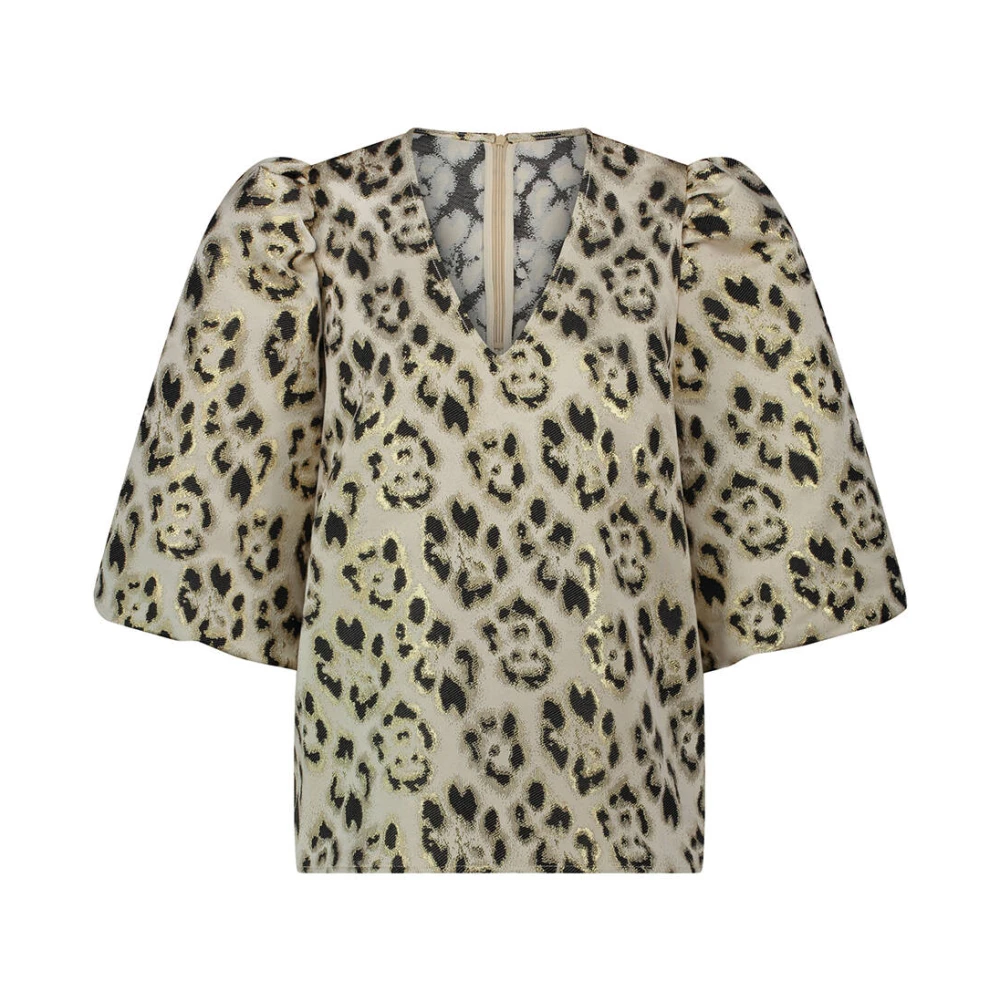 Nukus Korte mouw Delilah Blouse Panther Multicolor Dames