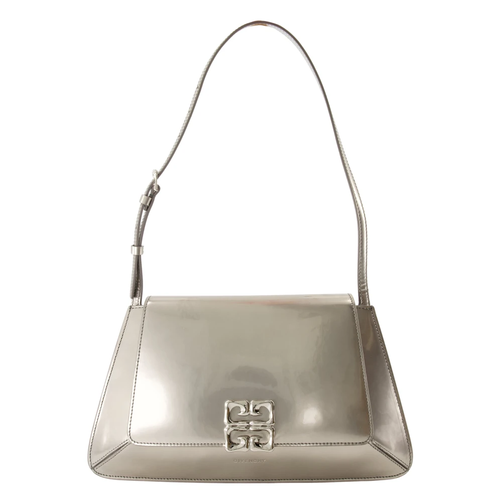 Givenchy Silver Läder Liquid Sac 4G Gray, Dam