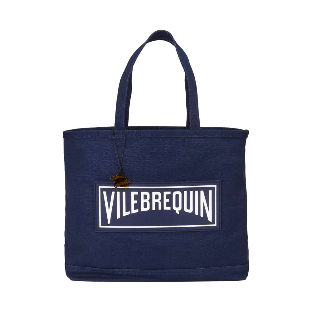 Vilebrequin Stor Canvas Marinblå Unisex Strandväska Blue, Unisex