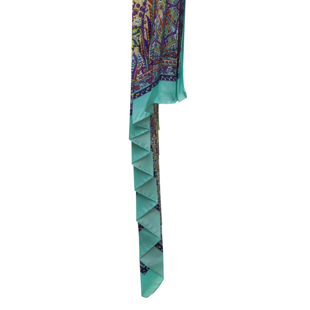 ETRO Gedrukte Geplooide Multikleur Sjaal Multicolor Dames