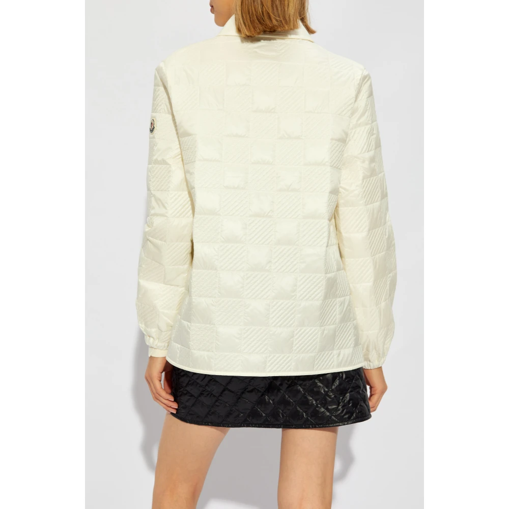 Moncler Jas Camicia Beige Dames