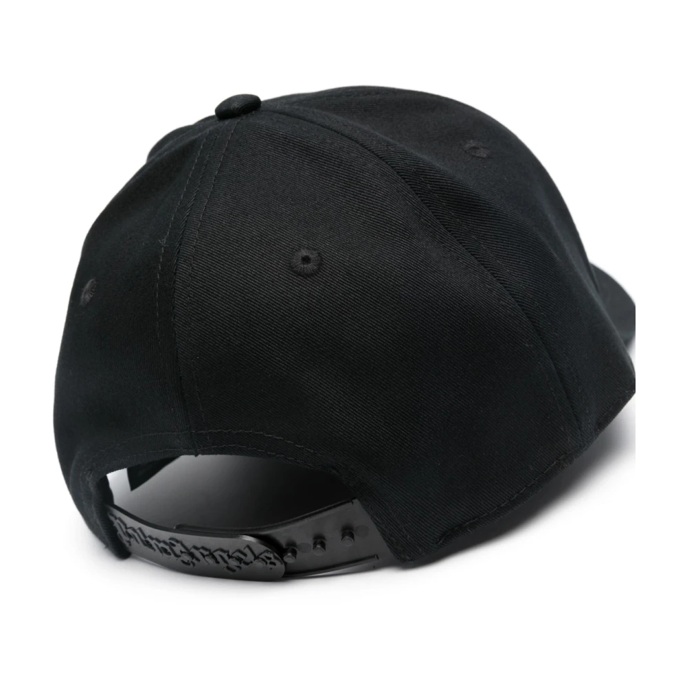 Palm Angels Monogram Logo Baseball Cap Zwarte Hoed Black Heren