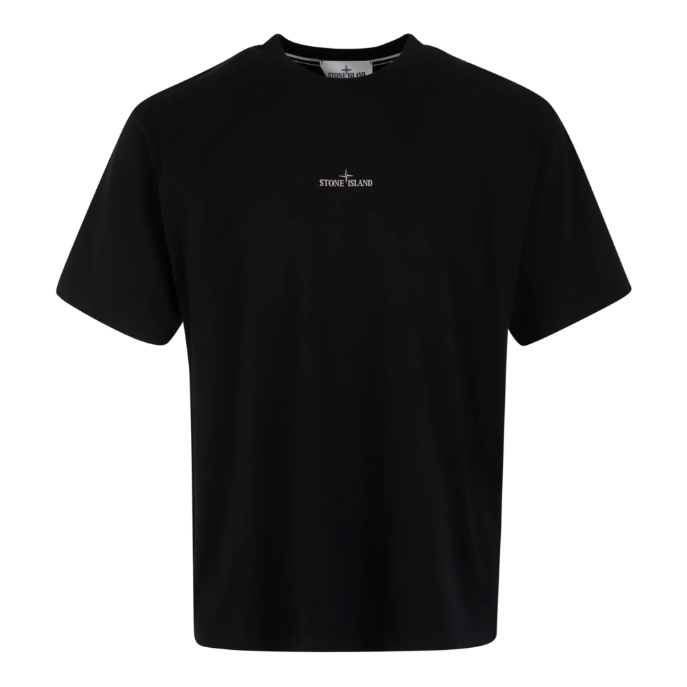 Stone Island Korte Mouw Camo Print T-Shirt (Zwart) Black Heren
