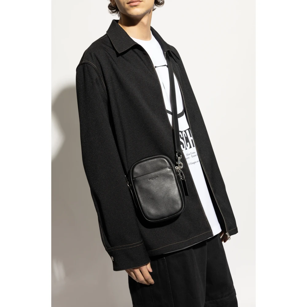 Coach Leren schoudertas Black Heren