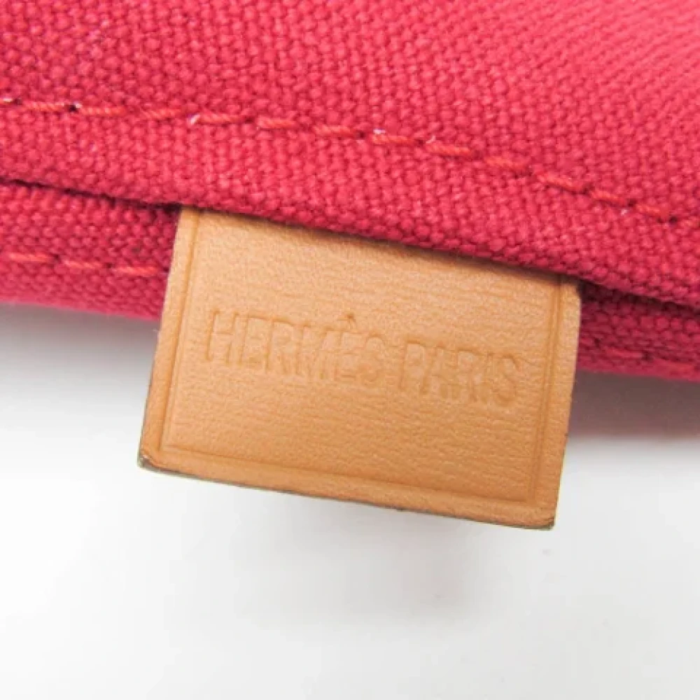 Hermès Vintage Pre-owned Cotton pouches Red Dames