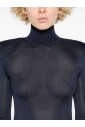robe-bleue-avec-col-montant