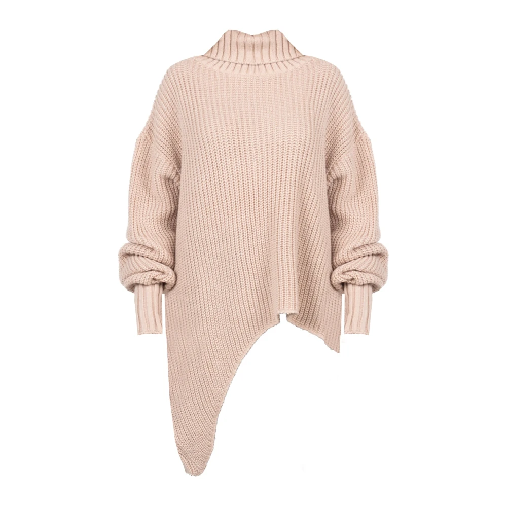 La Haine Inside Us Elegante Asymmetrische Dames Trui Pink Dames